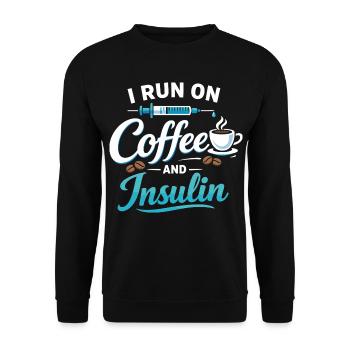 Femmes cadeaux de café pour la sensibilisation au diabète - Sweat-shirt Unisexe - noir - Devant - Alina (178cm) & Michal (187cm)