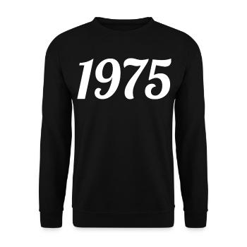 1975 - Sweat-shirt Unisexe - noir - Devant - Alina (178cm) & Michal (187cm)