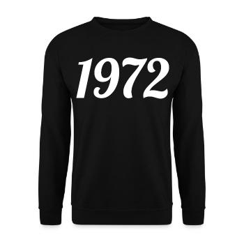1972 - Sweat-shirt Unisexe - noir - Devant - Alina (178cm) & Michal (187cm)