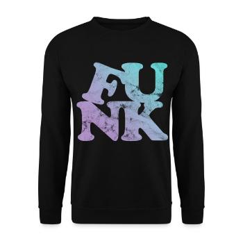 Funk Music - Unisex Sweatshirt - black - Front - Alina (178cm) & Michal (187cm)