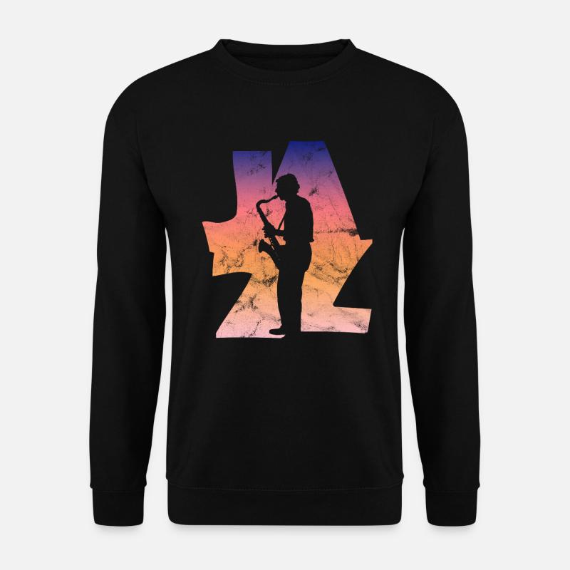 Jazz Saxophonist - Unisex Pullover - Schwarz