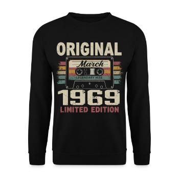 Mars 1969 Vintage mars 1969 - Sweat-shirt Unisexe - noir - Devant - Alina (178cm) & Michal (187cm)