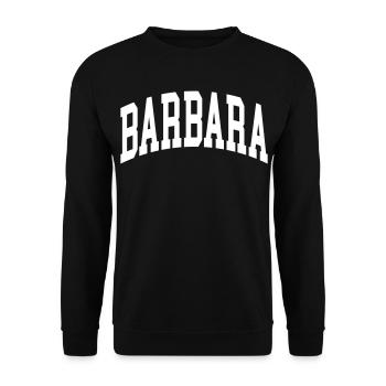 Barbara - Unisex Pullover - Schwarz - Vorne - Alina (178cm) & Michal (187cm)