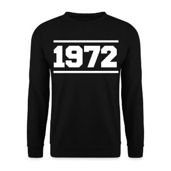 1972 Cadeau rétro 1972 - Sweat-shirt Unisexe - noir - Devant - Alina (178cm) & Michal (187cm)