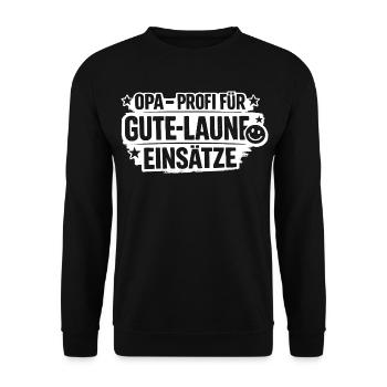 OPA Professional pour les missions de bonne humeur - Sweat-shirt Unisexe - noir - Devant - Alina (178cm) & Michal (187cm)