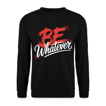 Soyez votre T-shirt – Diction motivante - Sweat-shirt Unisexe - noir - Devant - Alina (178cm) & Michal (187cm)