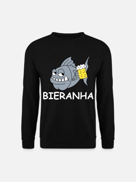 Bierpiranha Comic - Unisex Sweatshirt - black