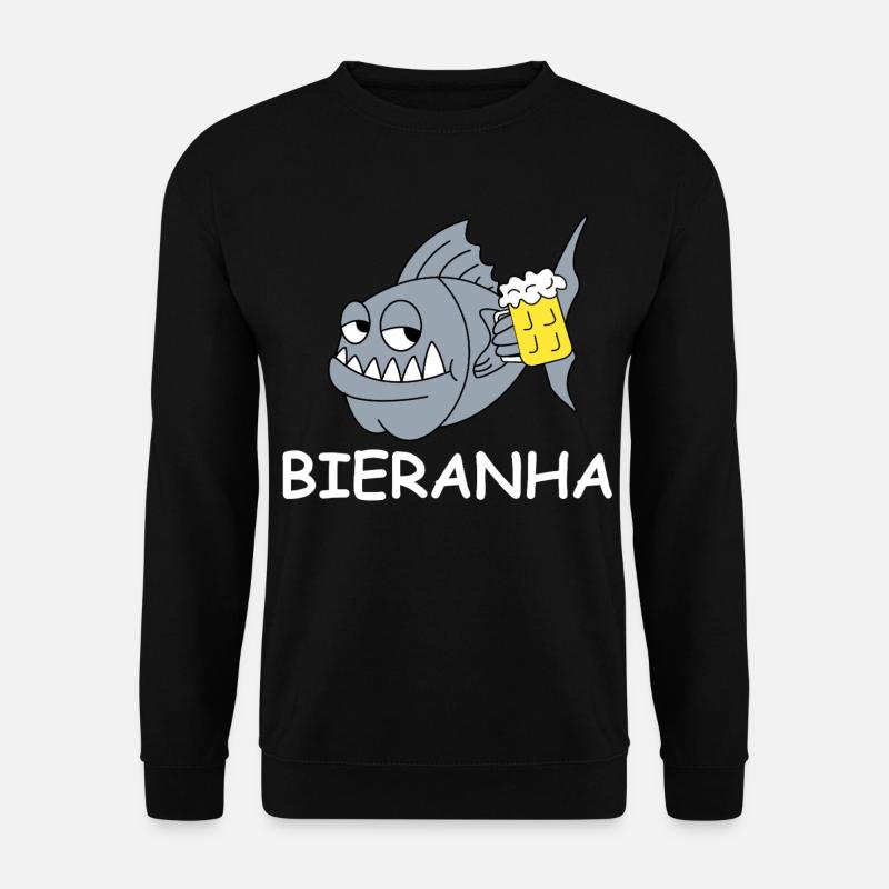 Bierpiranha Comic - Unisex Sweatshirt - black