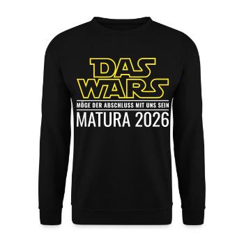 Matura 2026 Das wars - Unisex Pullover - Schwarz - Vorne - Alina (178cm) & Michal (187cm)