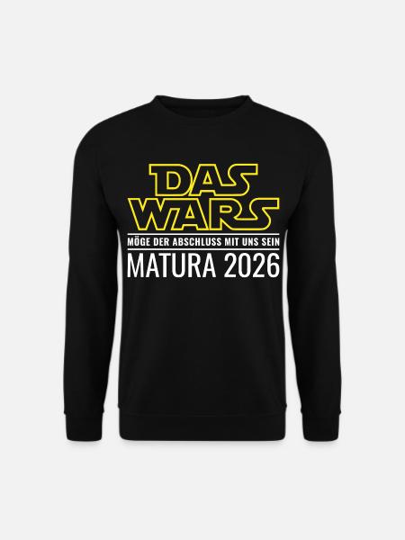 Matura 2026 Das wars - Unisex Pullover - Schwarz