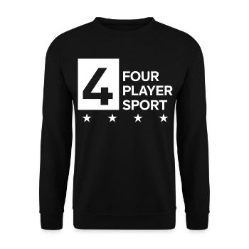4 Four Player Sport Team Outfit Padel Tennis - Unisex Sweatshirt - black - Front - Alina (178cm) & Michal (187cm)