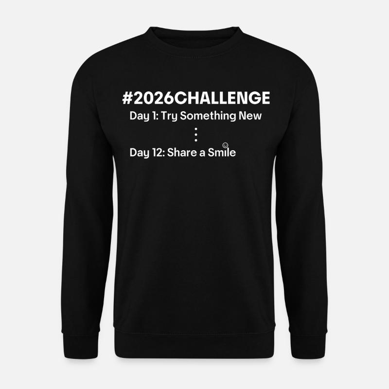 2026 Challenge – Motivation & New Beginning - Unisex Sweatshirt - black