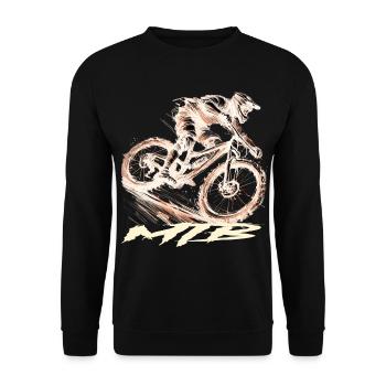 MTB - Unisex Sweatshirt - black - Front - Alina (178cm) & Michal (187cm)