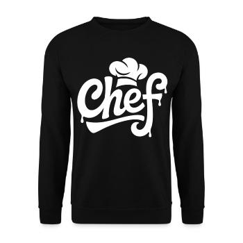 Logo de la cuisine Chef Graffiti - Sweat-shirt Unisexe - noir - Devant - Alina (178cm) & Michal (187cm)