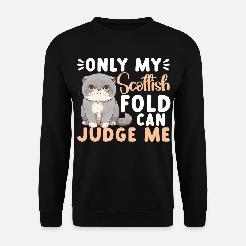 Katzenbesitzer Futterkatzen Kuscheltier-Katzenliebhaber - Unisex Pullover - Schwarz