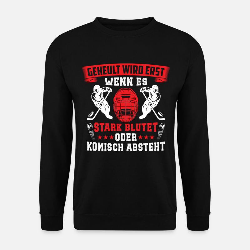 Eishockey - Unisex Pullover - Schwarz