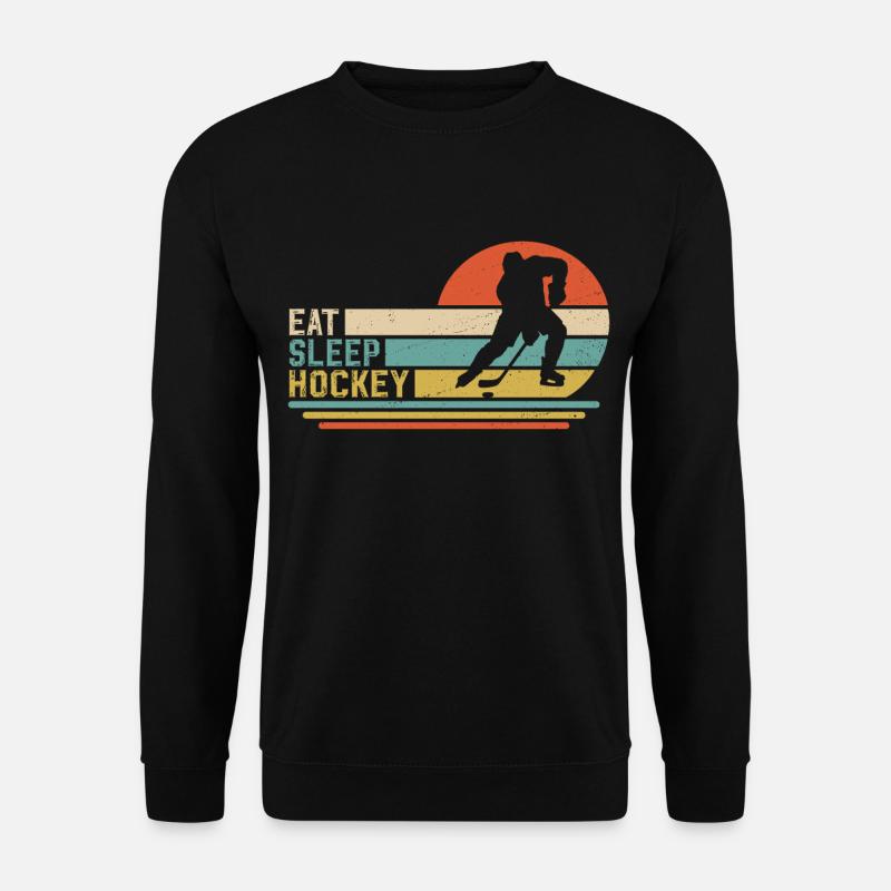 Eishockey Hockey  - Unisex Pullover - Schwarz