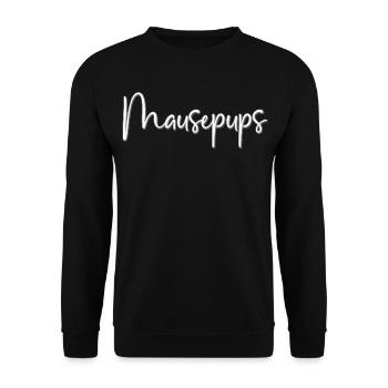 Mouse pups pet name - Unisex Sweatshirt - black - Front - Alina (178cm) & Michal (187cm)