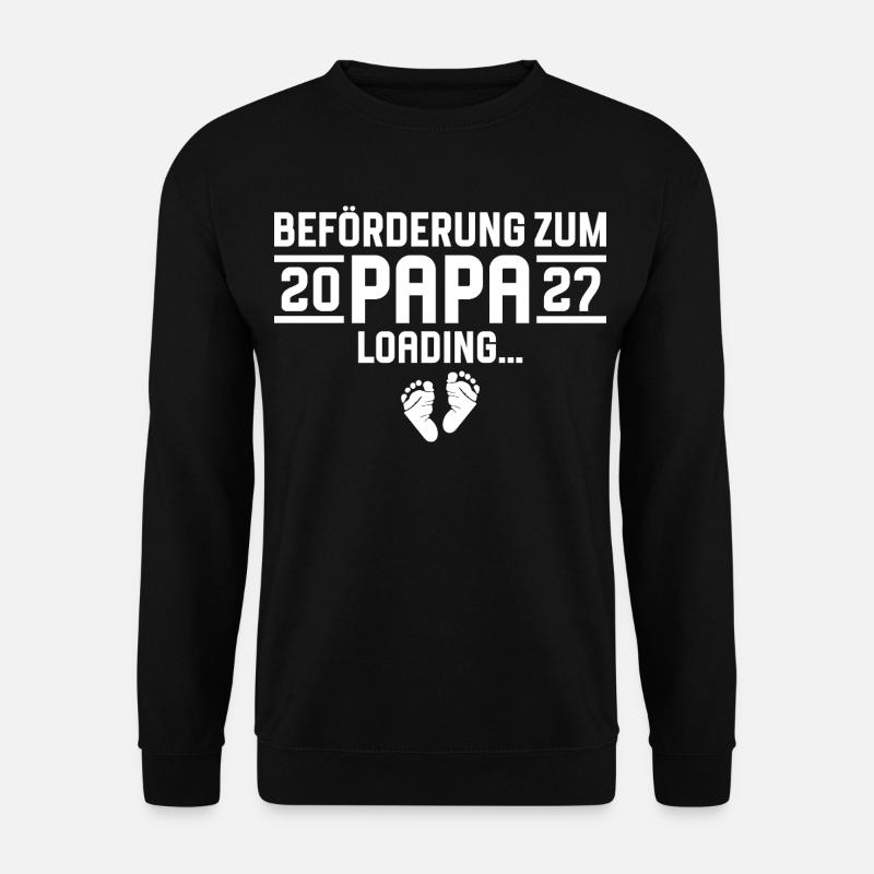 Promotion to Dad 2027 loading - Unisex Sweatshirt - black