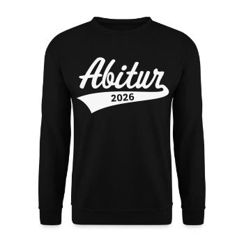 Abitur 2026 (Abiturient / Abi / Hochschulreife W) - Unisex Pullover - Schwarz - Vorne - Alina (178cm) & Michal (187cm)