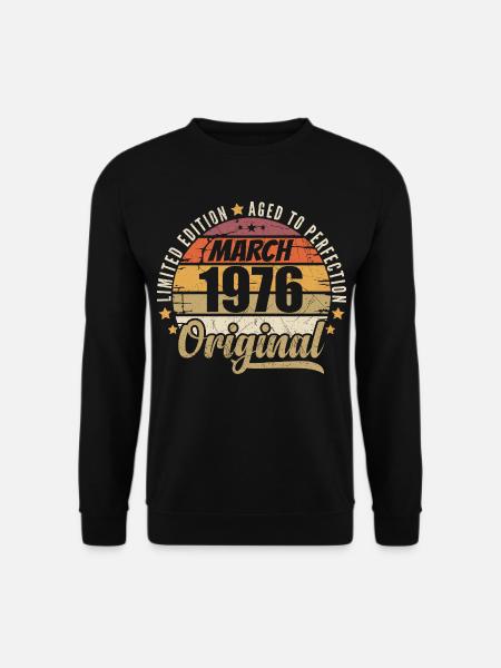 50. 50 Years Anniversary Limited Edition März 1976 - Unisex Pullover - Schwarz