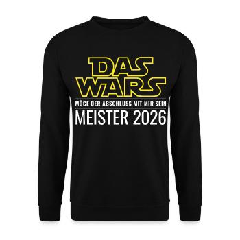 Meister 2026 Das wars - Unisex Pullover - Schwarz - Vorne - Alina (178cm) & Michal (187cm)