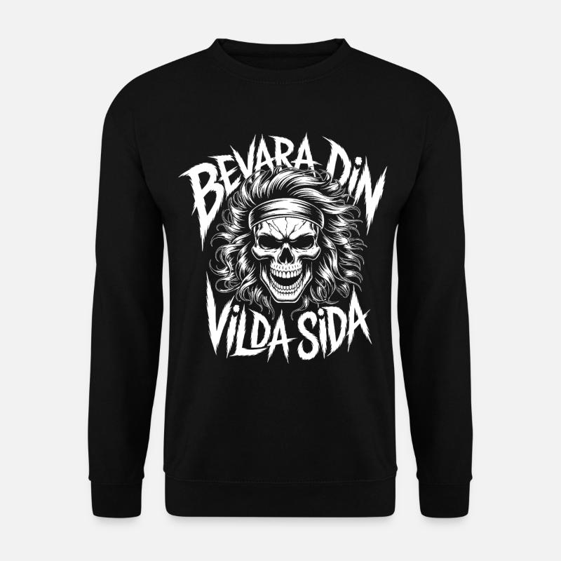 Wild Side Skull - Unisex Sweatshirt - black