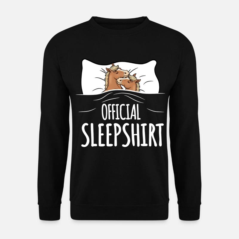 Horse Sleepshirt - Unisex Pullover - Schwarz