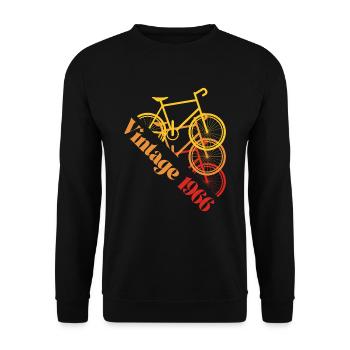 Vintage 1966 - Unisex Pullover - Schwarz - Vorne - Alina (178cm) & Michal (187cm)