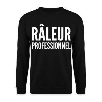 Grumpy Humor Complaining Professional - Unisex Sweatshirt - black - Front - Alina (178cm) & Michal (187cm)