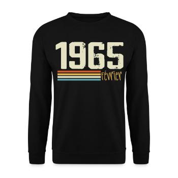 February 1965 - February 1965 Anniversary 1965 - Unisex Sweatshirt - black - Front - Alina (178cm) & Michal (187cm)