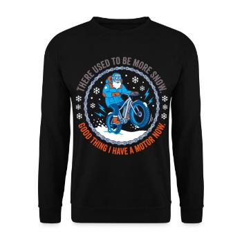 Il y avait plus de neige autrefois - Sweat-shirt Unisexe - noir - Devant - Alina (178cm) & Michal (187cm)
