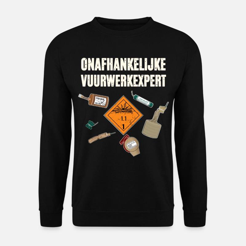 Onafhankelijke Vuurwerkexpert - Unisex Sweatshirt - black