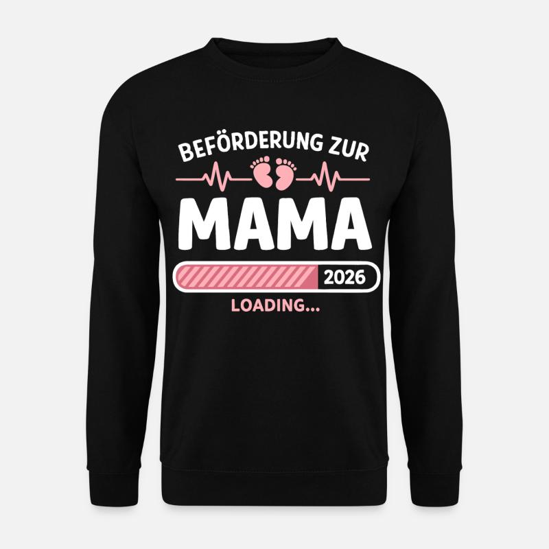 Mom 2026 Loading Promotion Gift - Unisex Sweatshirt - black