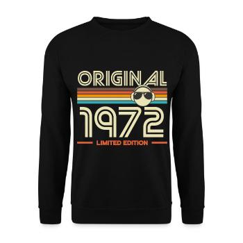 Original 1972 Vintage Groove - Sweat-shirt Unisexe - noir - Devant - Alina (178cm) & Michal (187cm)