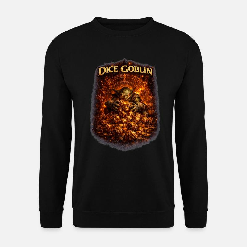 Dice Goblin T-Shirt – Würfel & Rollenspiel - Unisex Pullover - Schwarz