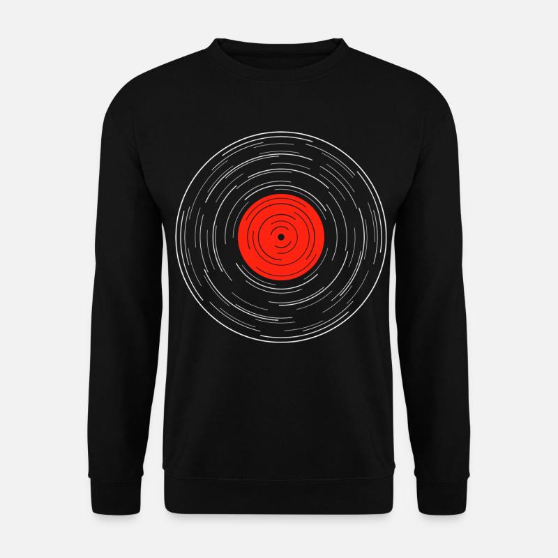 Vinyl Album Line Work - Unisex Sweatshirt - black