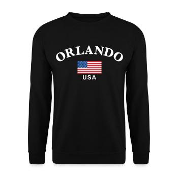 Orlando, États-Unis - Sweat-shirt Unisexe - noir - Devant - Alina (178cm) & Michal (187cm)