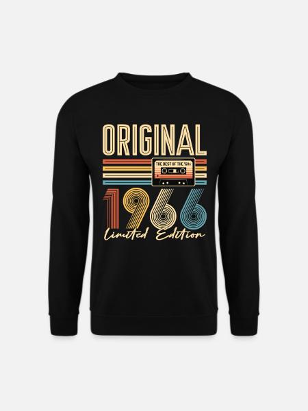 60 Geburtstag, 60 Jahre, Original 1966 - Unisex Pullover - Schwarz