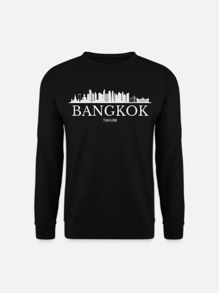 Bangkok Skyline, Bangkok Thailand - Unisex Sweatshirt - black