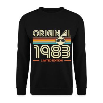 Original 1983 Retro Edition - Unisex Sweatshirt - black - Front - Alina (178cm) & Michal (187cm)