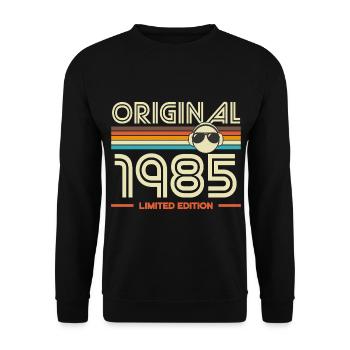 1985 Retro Edition - Unisex Sweatshirt - black - Front - Alina (178cm) & Michal (187cm)