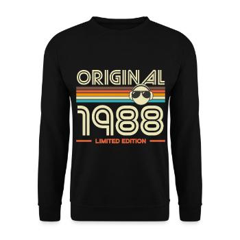 Original 1988 Retro Edition - Sweat-shirt Unisexe - noir - Devant - Alina (178cm) & Michal (187cm)