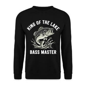 Angeln Bar Master River See - Unisex Pullover - Schwarz - Vorne - Alina (178cm) & Michal (187cm)