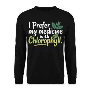 Zertifizierte klinische botanische Pharmakologie-Ausrüstung - Unisex Pullover - Schwarz - Vorne - Alina (178cm) & Michal (187cm)