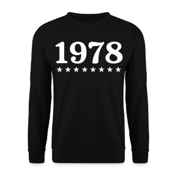1978 Limited Edition 1978 Retro 1978 - Unisex Pullover - Schwarz - Vorne - Alina (178cm) & Michal (187cm)