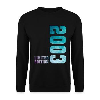 2003 Limited Edition 23 Years Anniversary - Unisex Sweatshirt - black - Front - Alina (178cm) & Michal (187cm)
