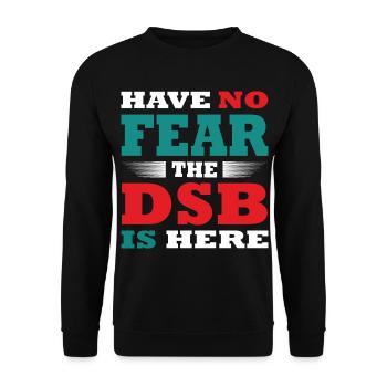 Have no Fear the Datenschutzbeauftragter is here - Unisex Pullover - Schwarz - Vorne - Alina (178cm) & Michal (187cm)