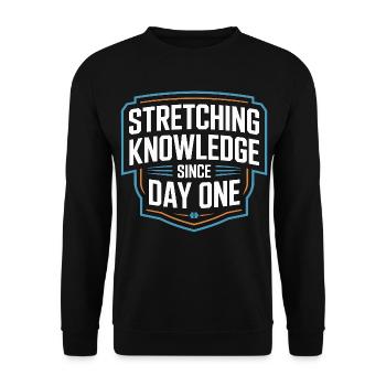 PT Educator Stretching Knowledge Movement Therapy - Unisex Pullover - Schwarz - Vorne - Alina (178cm) & Michal (187cm)