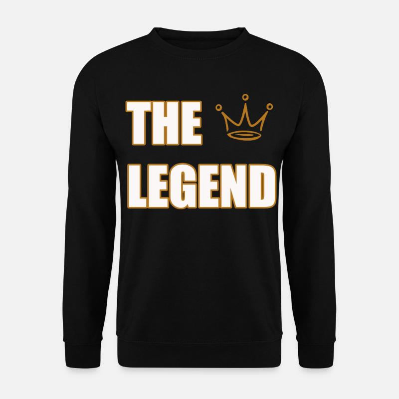 THE LEGEND – Bold Iconic Statement Design - Unisex Pullover - Schwarz